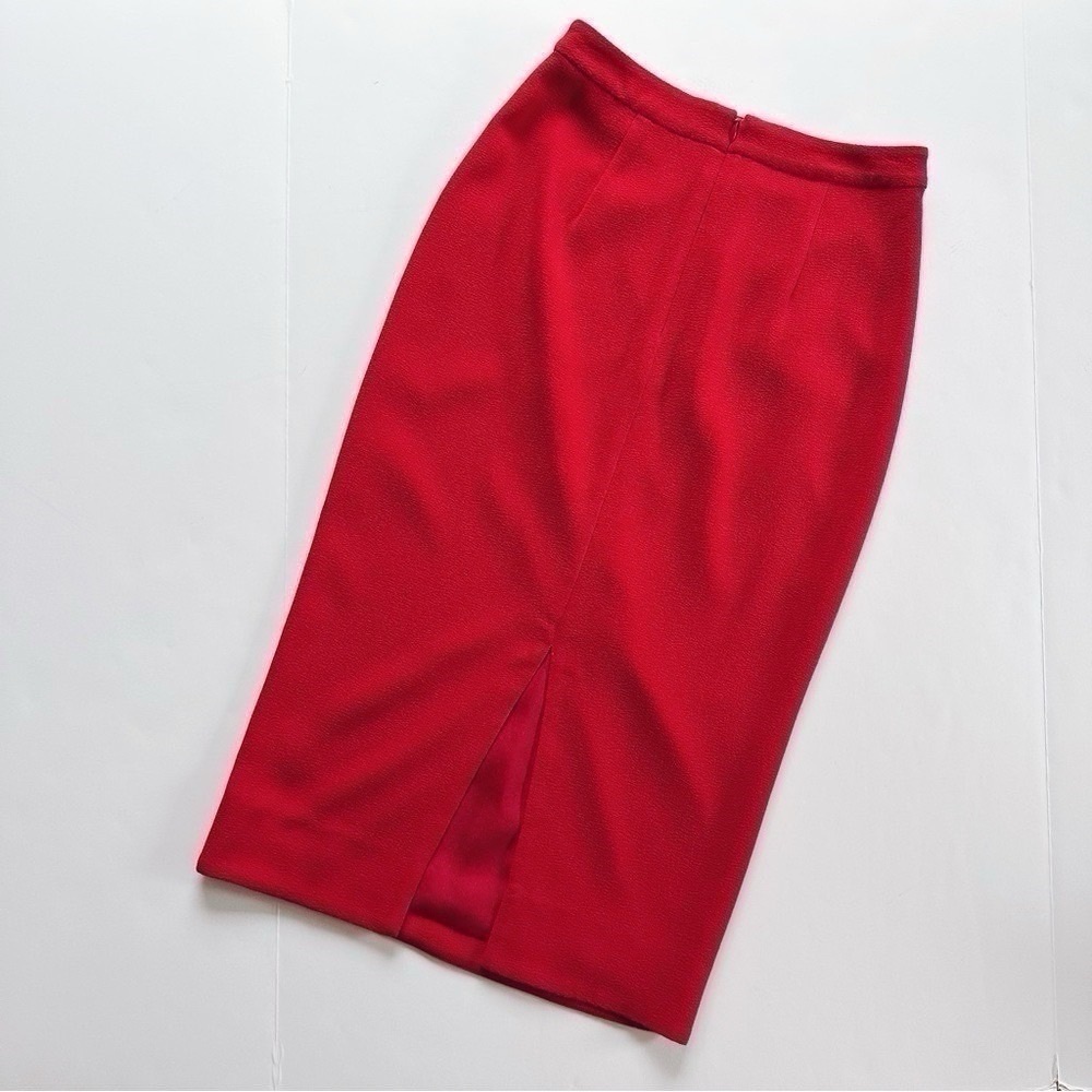 Dress The Population Women’s Elliana Two-Piece Faux Halter Set Rouge - Picture 8 of 13